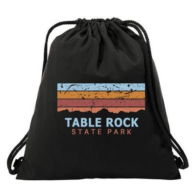 Table Rock State Park South Carolina Retro Cool Drawstring Bag
