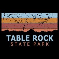 Table Rock State Park South Carolina Retro Cool Drawstring Bag