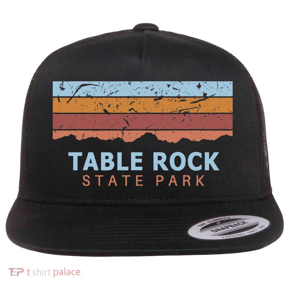 Table Rock State Park South Carolina Retro Cool Flatbill Hat
