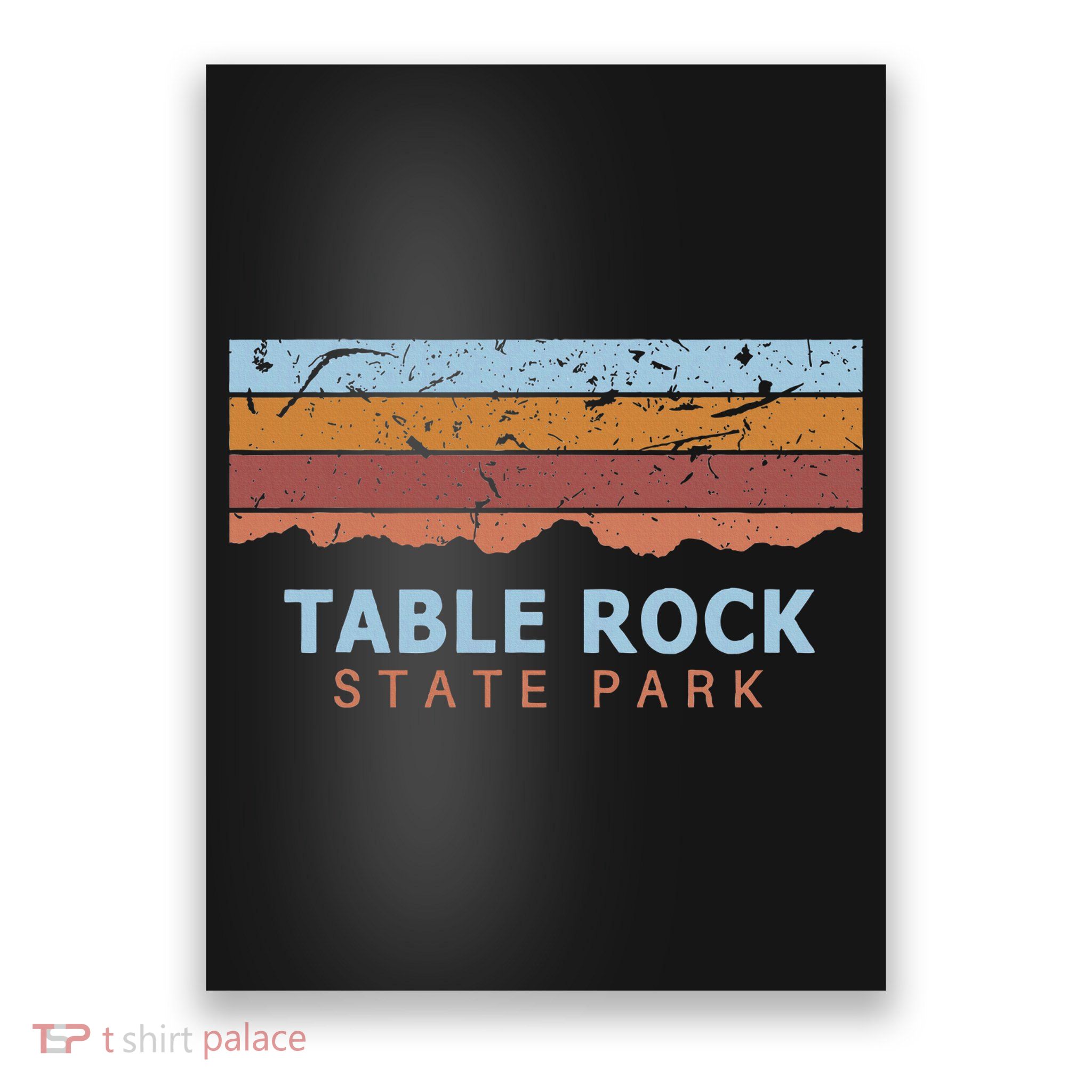Table Rock State Park South Carolina Retro Cool Poster
