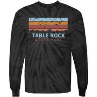 Table Rock State Park South Carolina Retro Cool Tie-Dye Long Sleeve Shirt