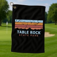 Table Rock State Park South Carolina Retro Cool Golf Towel