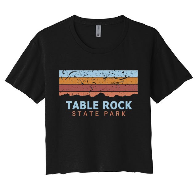 Table Rock State Park South Carolina Retro Cool Crop Top