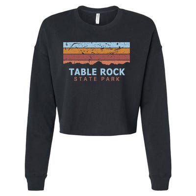 Table Rock State Park South Carolina Retro Cool Cropped Pullover Crew