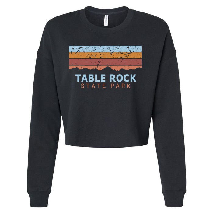 Table Rock State Park South Carolina Retro Cool Cropped Pullover Crew
