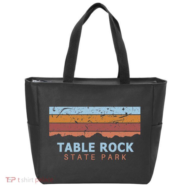 Table Rock State Park South Carolina Retro Cool Zip Tote Bag
