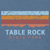 Table Rock State Park South Carolina Retro Cool Garment-Dyed Sweatshirt