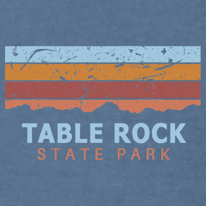 Table Rock State Park South Carolina Retro Cool Garment-Dyed Sweatshirt