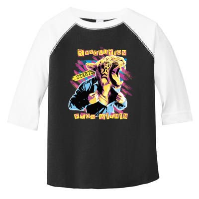 The Revolution Starts From Within Roaring Tiger Man Toddler Fine Jersey T-Shirt
