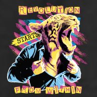 The Revolution Starts From Within Roaring Tiger Man Golf Towel