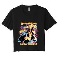 The Revolution Starts From Within Roaring Tiger Man Women's Crop Top Tee