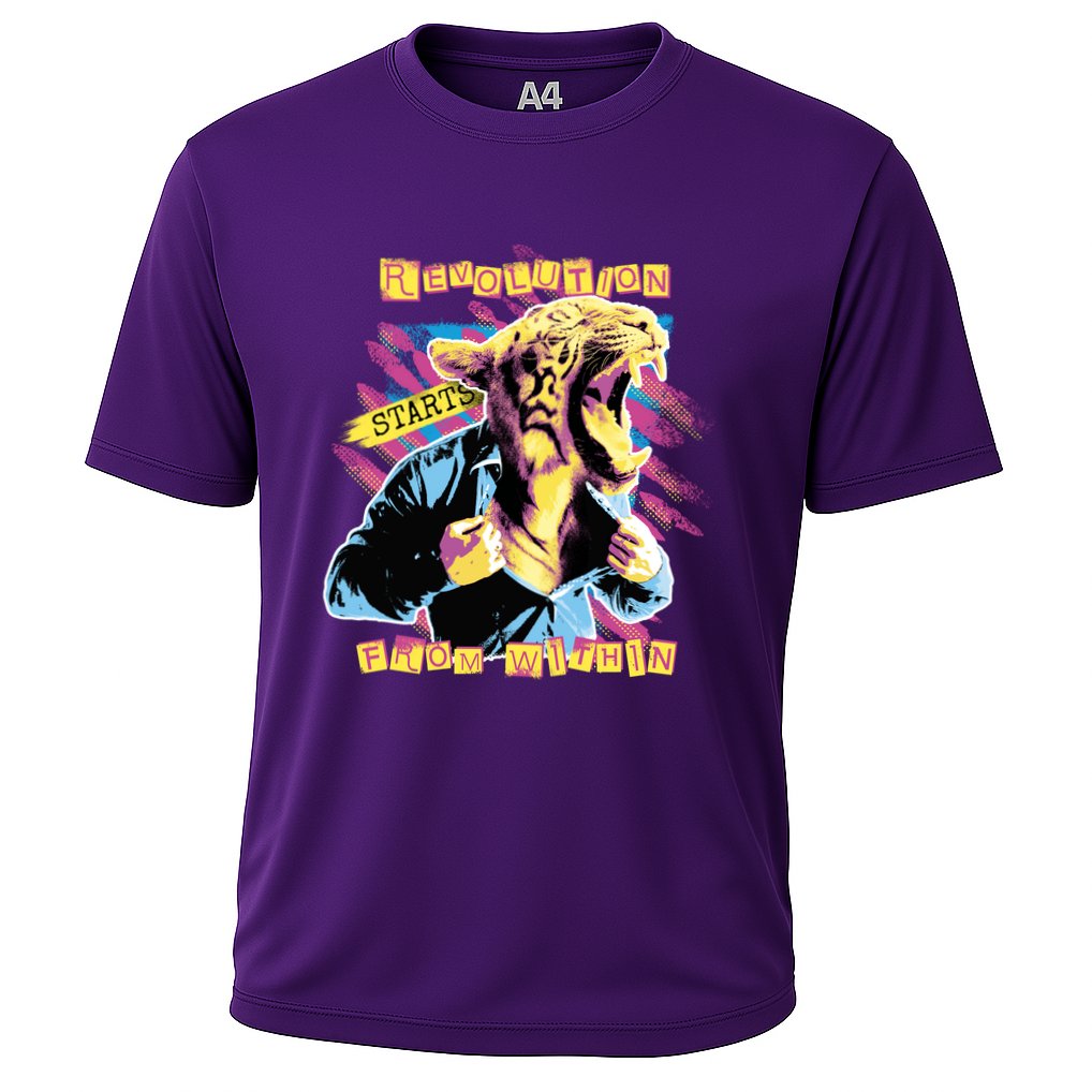 The Revolution Starts From Within Roaring Tiger Man Performance Shirt