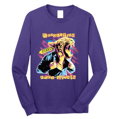 The Revolution Starts From Within Roaring Tiger Man Long Sleeve Shirt