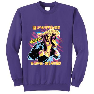 The Revolution Starts From Within Roaring Tiger Man Sweatshirt