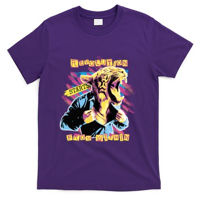 The Revolution Starts From Within Roaring Tiger Man T-Shirt