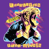 The Revolution Starts From Within Roaring Tiger Man Trucker Hat