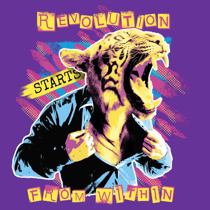 The Revolution Starts From Within Roaring Tiger Man Trucker Hat