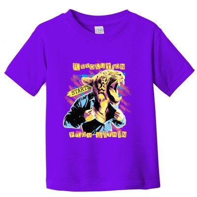 The Revolution Starts From Within Roaring Tiger Man Toddler T-Shirt