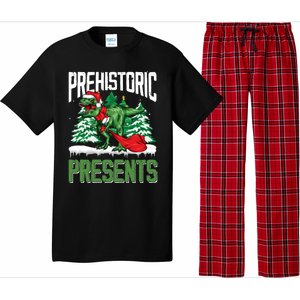 Tree Rex Santa Claus Dino Lover Merry Christmas Dinosaur Gift Pajama Set