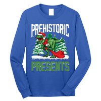 Tree Rex Santa Claus Dino Lover Merry Christmas Dinosaur Gift Long Sleeve Shirt