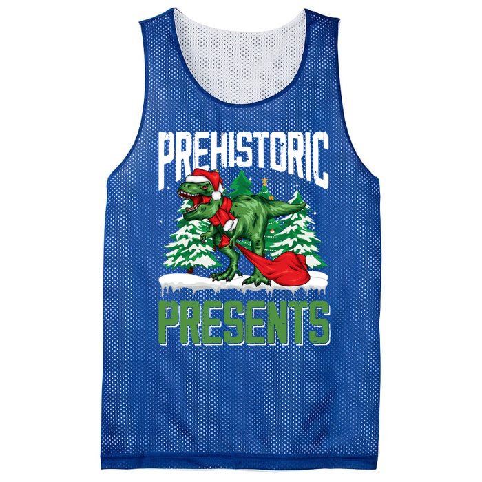 Tree Rex Santa Claus Dino Lover Merry Christmas Dinosaur Gift Mesh Reversible Basketball Jersey Tank