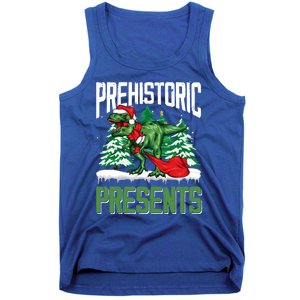 Tree Rex Santa Claus Dino Lover Merry Christmas Dinosaur Gift Tank Top