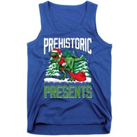 Tree Rex Santa Claus Dino Lover Merry Christmas Dinosaur Gift Tank Top