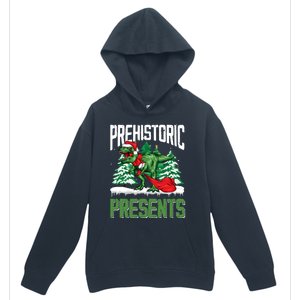 Tree Rex Santa Claus Dino Lover Merry Christmas Dinosaur Gift Urban Pullover Hoodie