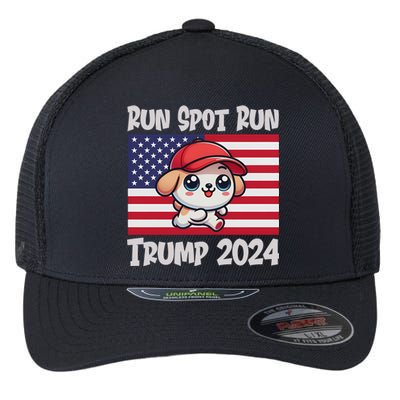 Trump Run Spot Run Debate Quote 2024 Flexfit Unipanel Trucker Cap