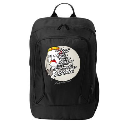Theodore Roosevelt Sayings With Portrait City Backpack