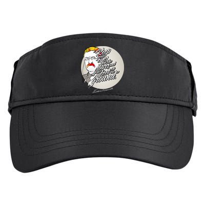 Theodore Roosevelt Sayings With Portrait Adult Drive Performance Visor