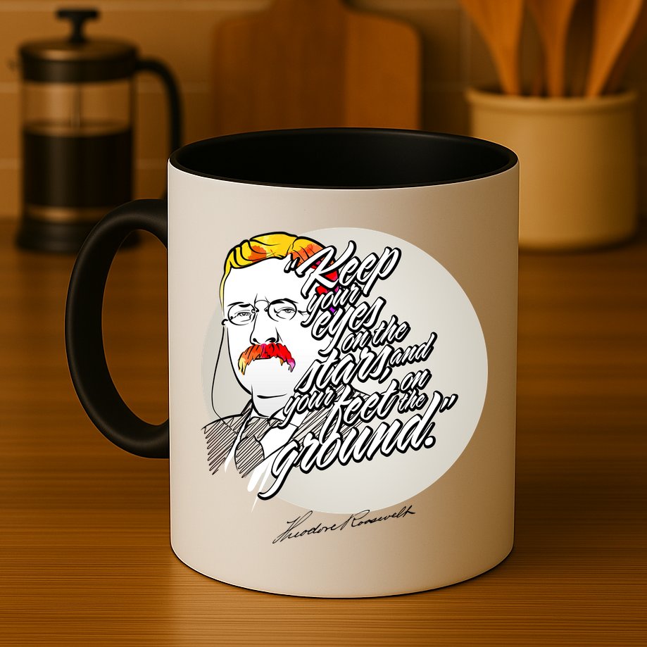 Theodore Roosevelt Sayings With Portrait Mug