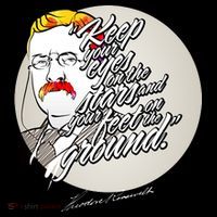 Theodore Roosevelt Sayings With Portrait 16 in Basic Backpack