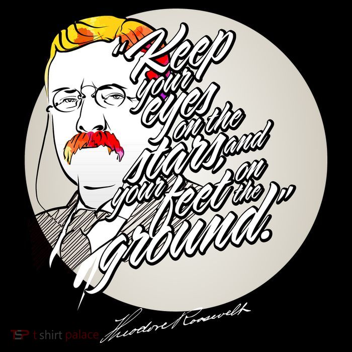 Theodore Roosevelt Sayings With Portrait 16 in Basic Backpack