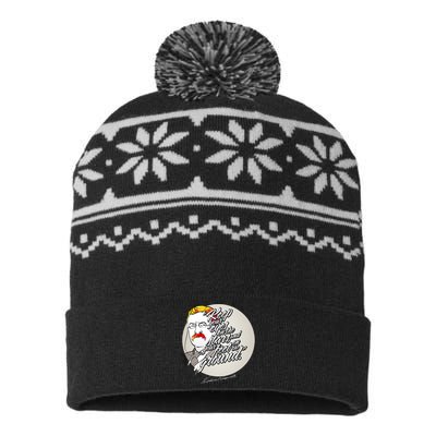 Theodore Roosevelt Sayings With Portrait USA-Made Snowflake Beanie