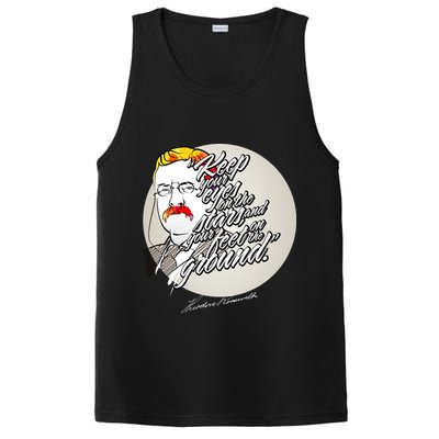 Theodore Roosevelt Sayings With Portrait PosiCharge Competitor Tank