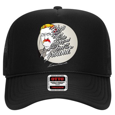 Theodore Roosevelt Sayings With Portrait Trucker Hat