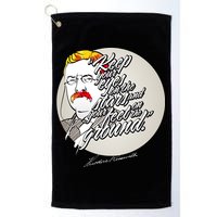 Theodore Roosevelt Sayings With Portrait Golf Towel
