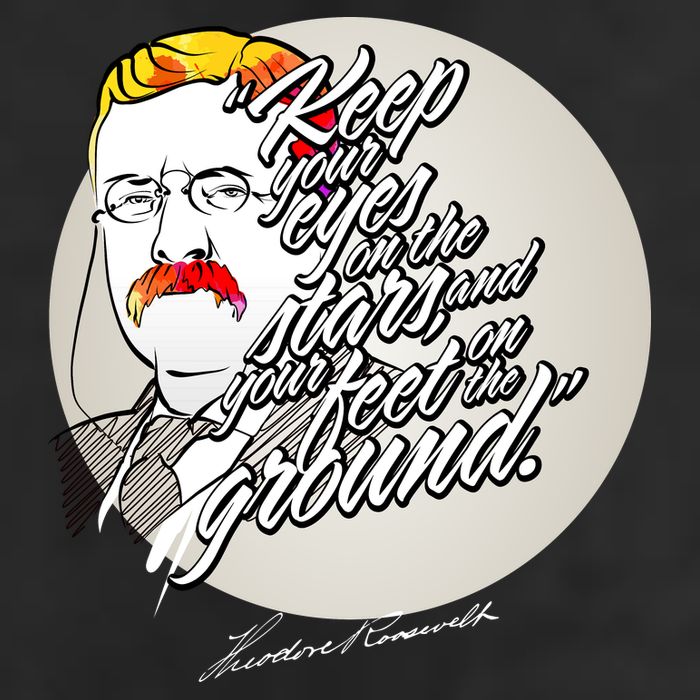 Theodore Roosevelt Sayings With Portrait Golf Towel
