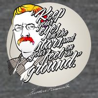 Theodore Roosevelt Sayings With Portrait 7-Panel Snapback Hat