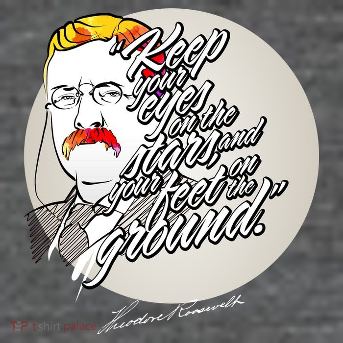 Theodore Roosevelt Sayings With Portrait Flatbill Hat