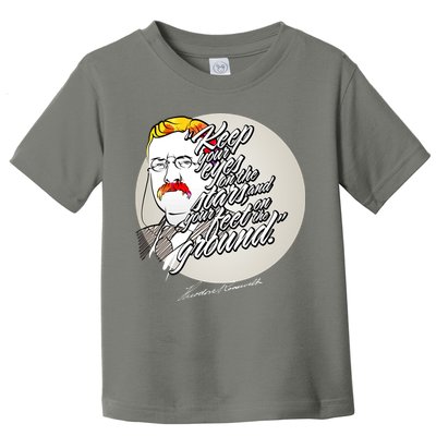 Theodore Roosevelt Sayings With Portrait Toddler T-Shirt
