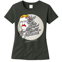 Theodore Roosevelt Sayings With Portrait Womens T-Shirt