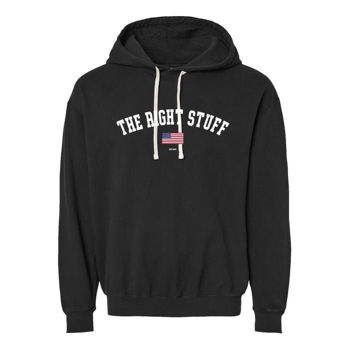 The Right Stuff Est 2024 Garment-Dyed Fleece Hoodie