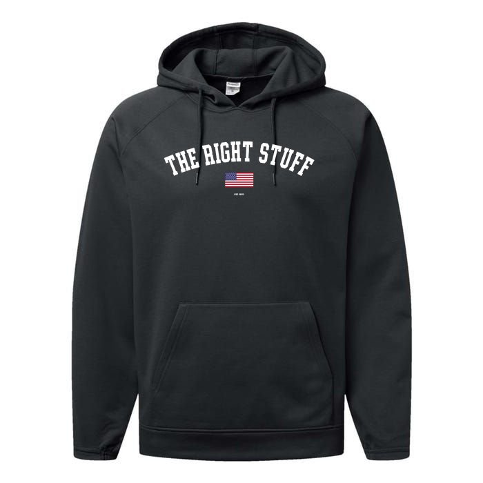 The Right Stuff Est 2024 Performance Fleece Hoodie