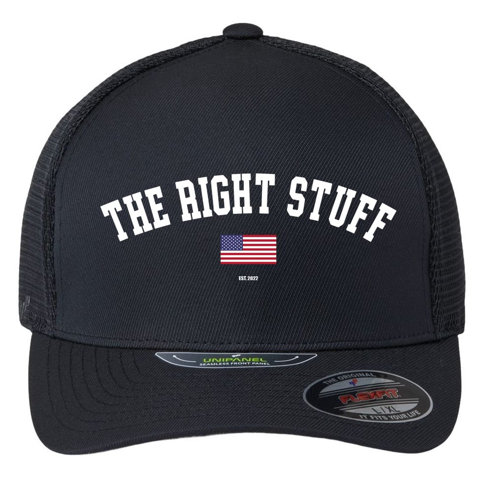 The Right Stuff Est 2024 Flexfit Unipanel Trucker Cap