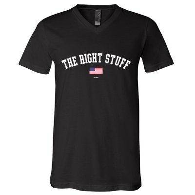 The Right Stuff Est 2024 V-Neck T-Shirt