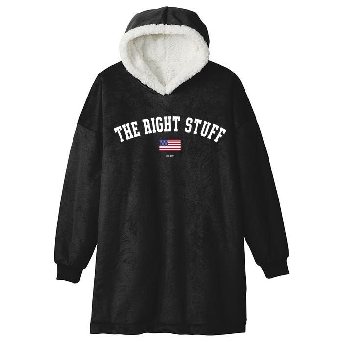 The Right Stuff Est 2024 Hooded Wearable Blanket