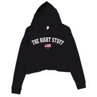 The Right Stuff Est 2024 Crop Fleece Hoodie