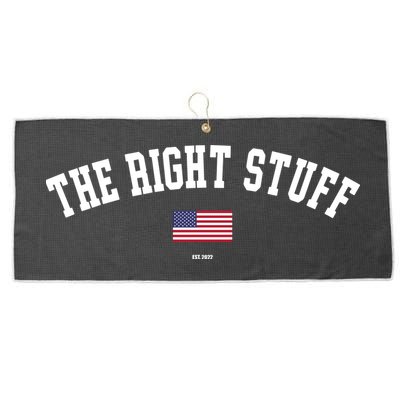 The Right Stuff Est 2024 Large Microfiber Waffle Golf Towel
